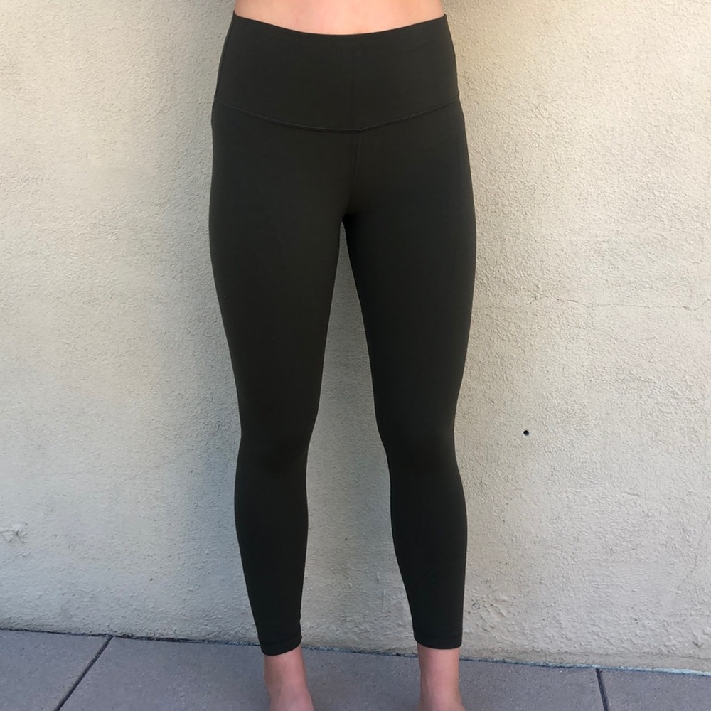 Olive green lululemon align leggings